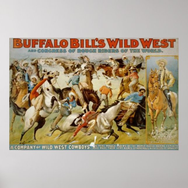 Póster Wild West Show de Buffalo Bill (Frente)