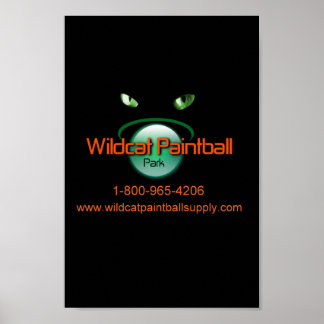 Póster Wildcat Paintball