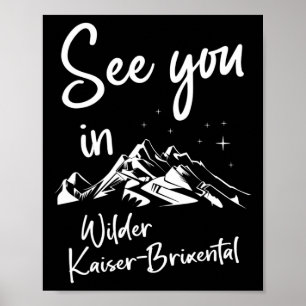 Póster Wilder Kaiser-brixental Tyrol Austria Vacation Ski