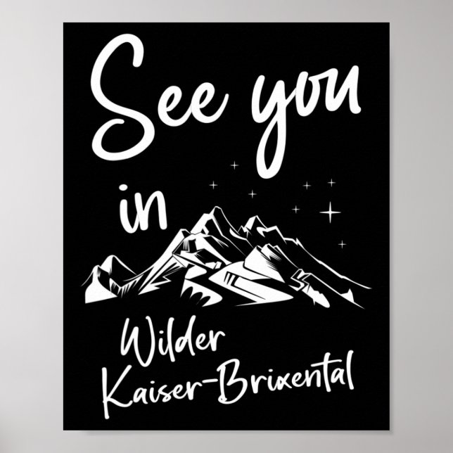 Póster Wilder Kaiser-brixental Tyrol Austria Vacation Ski (Frente)