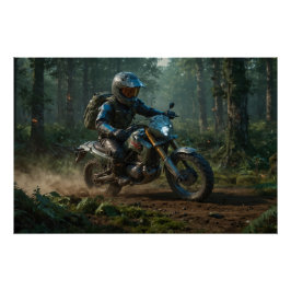 Póster Wilderness Motocross - Dirtbike Racer II