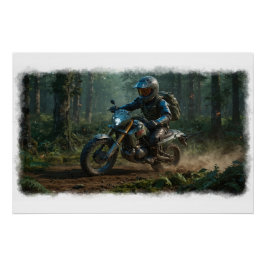 Póster Wilderness Motocross - Piloto de Dirtbike  