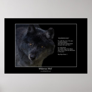 Póster WILDERNESS WOLF Poster w poema