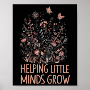 Póster Wildflower Ayudando a las Pequeñas Mentes a Crecer