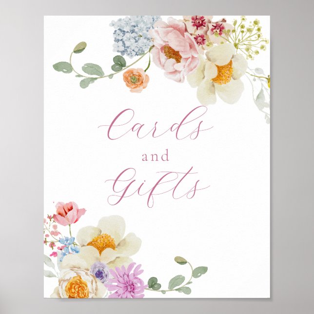 Póster Wildflower Honey Meadow Cards and Gifts Sign (Frente)