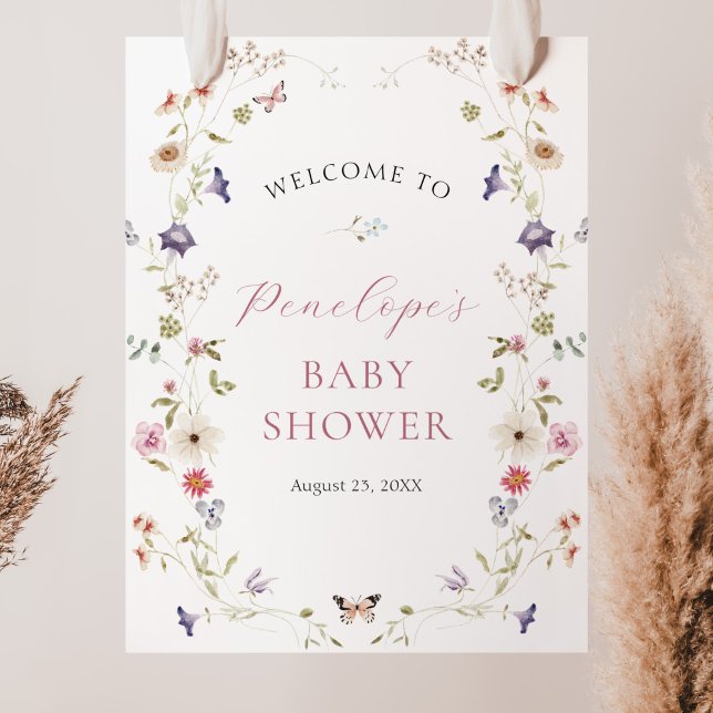 Póster Wildflower Meadow Baby Shower (Subido por el creador)