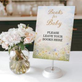 Póster Wildflower Meadow Books for Baby Garden Sign