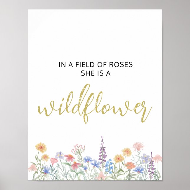 Póster Wildflower Poster (Frente)