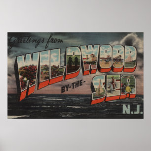 Póster Wildwood-por--Mar, New Jersey 3