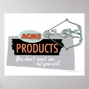 Póster Wile E Coyote Acme Products 9