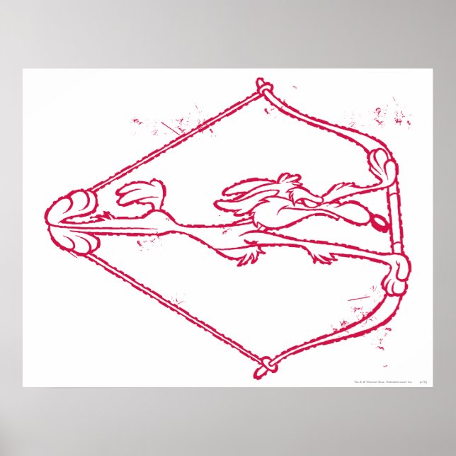 Póster Wile E. Coyote Arquetería con Problemas (Frente)