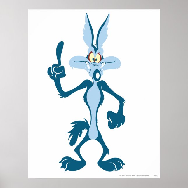 Póster ¡Wile E. Coyote Blue Aha! (Frente)