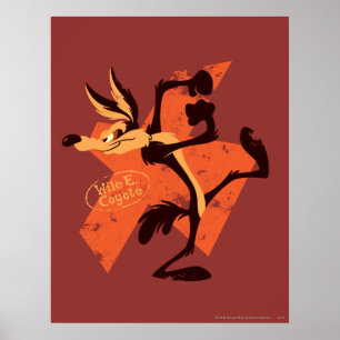 Póster Wile E. Coyote Preparándose Para Correr