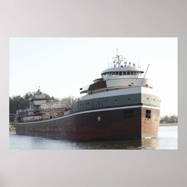 PÓSTER WILFRED SYKES BULK FREIGHTER (Frente)