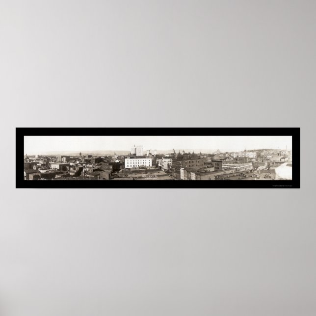 Póster Wilkes-Barre Birdseye Photo 1921 (Frente)