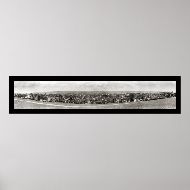 Póster Wilkes-Barre PA Photo 1909 (Frente)