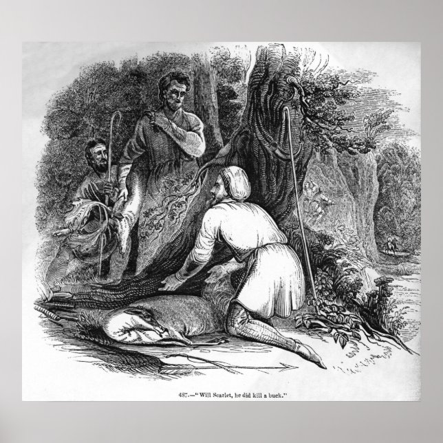 Póster Will Scarlet mata a un ladrón (Frente)