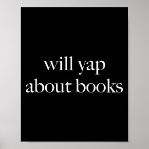 Póster Will Yap Acerca De Libros, Lectura Estética, Lit F