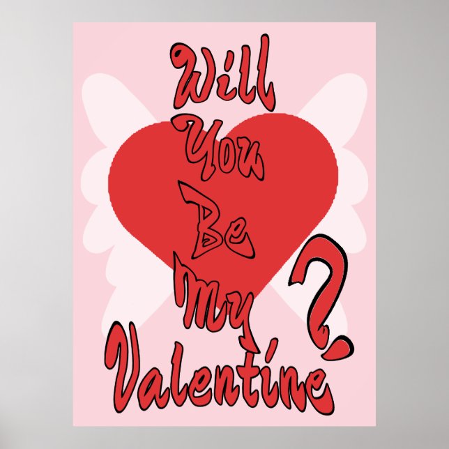 Póster Will You Be My Valentine? (Frente)