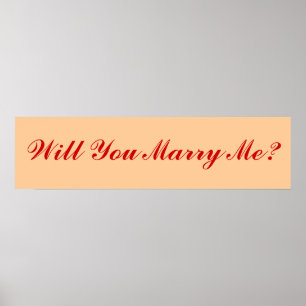 Póster Will You Marry Me?