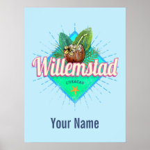 Willemstad Curacao Vacation Vintage Caribbean