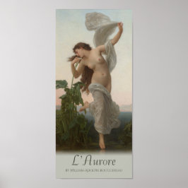 Póster William-Adolphe Bouguereau Dawn L'aurore Cardstock