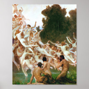 Póster William Adolphe Bouguereau Les Oreades 1902