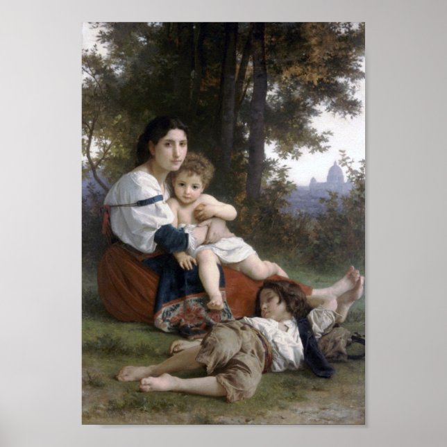 Póster William-Adolphe Bouguereau-Rest (Frente)