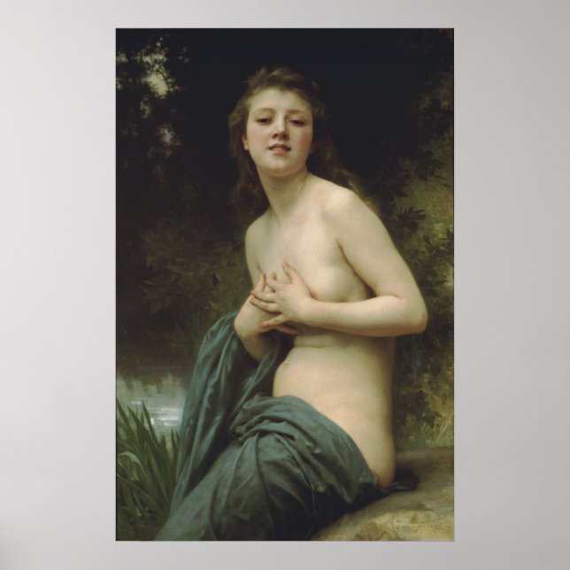 Póster William-Adolphe Bouguereau-Spring Breeze (Frente)