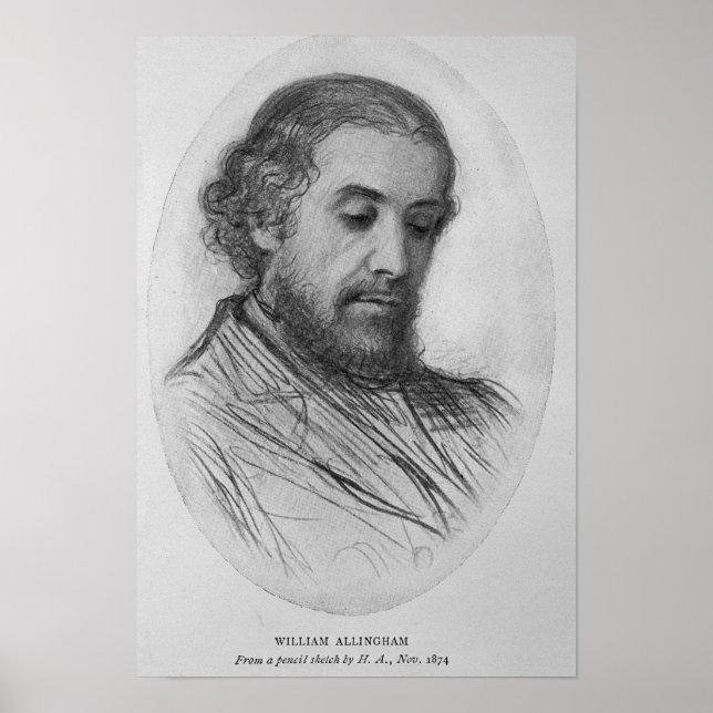 Póster William Allingham, 1874 (Frente)
