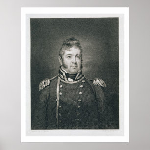 Póster William Bainbridge (1774-1833), grabado por George