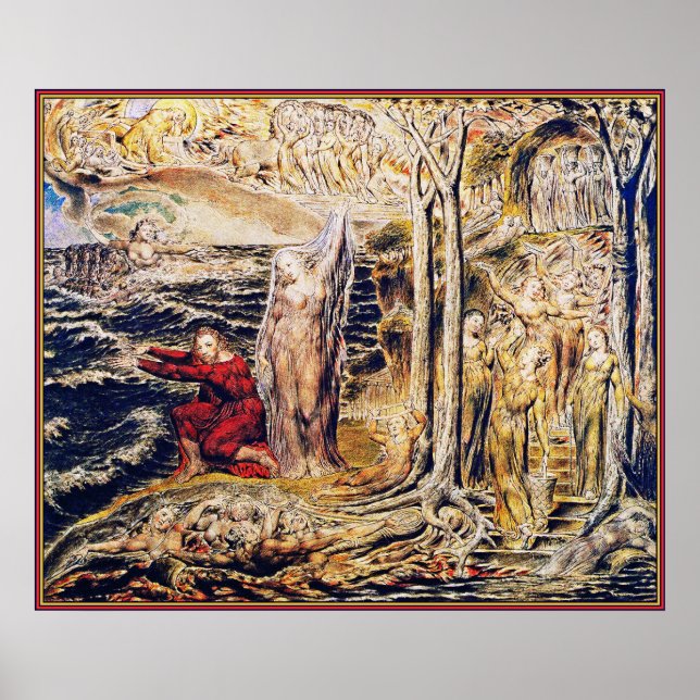 Póster William Blake: De Antro Nympherum [Cueva de ninfas (Frente)