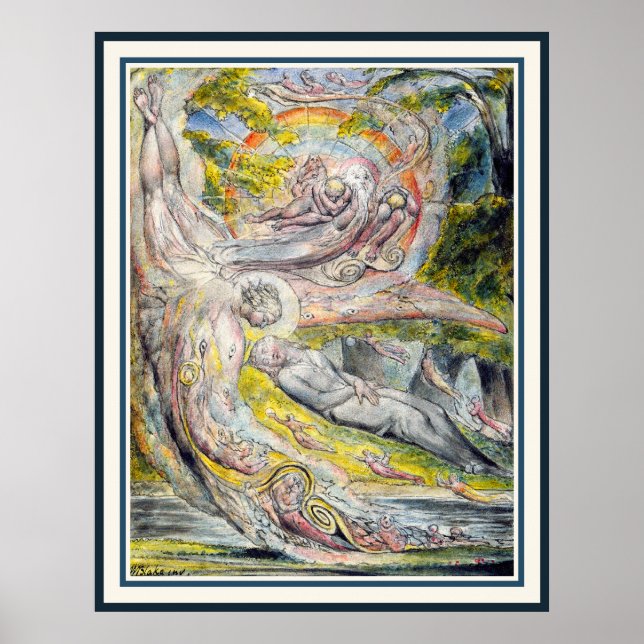 Póster William Blake: El misterioso sueño de Milton (Frente)