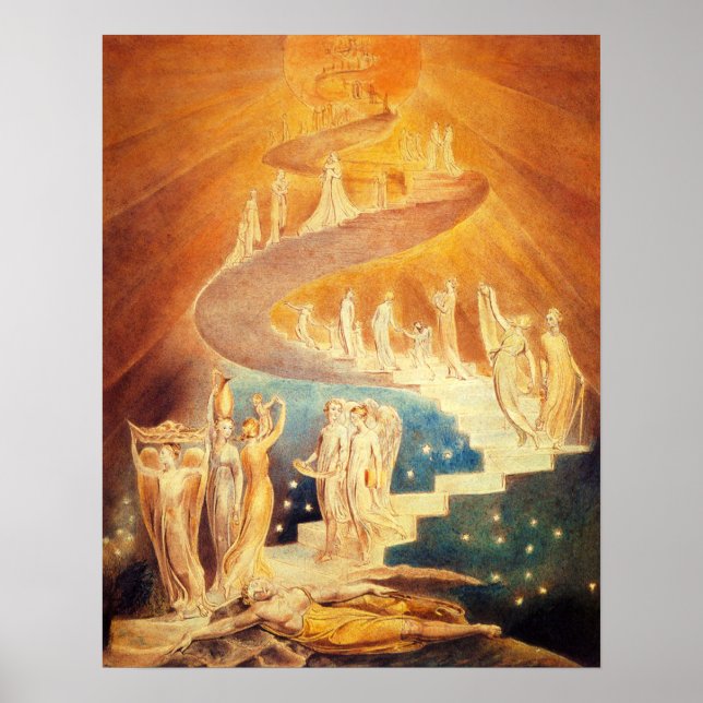 Póster William Blake, el Poster mayor de Jacob (Frente)