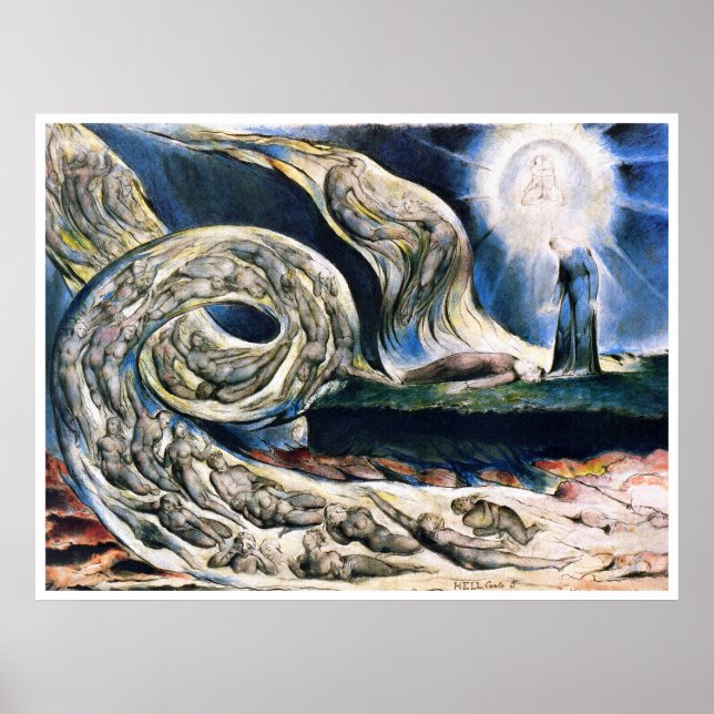 Póster William Blake: El torbellino de los amantes (Frente)
