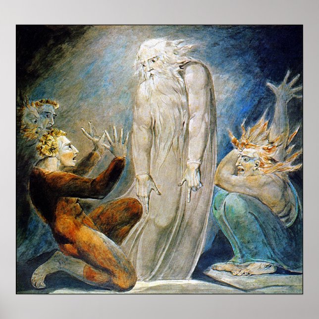 Póster William Blake: La bruja del enemigo (Frente)
