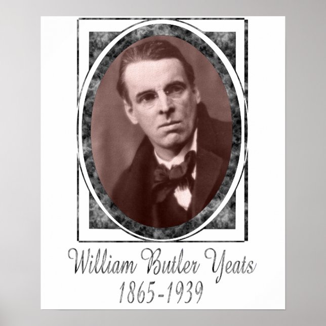 Póster William Butler Yeats (Frente)