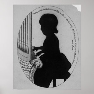 Póster William Crotch Playing the Organ
