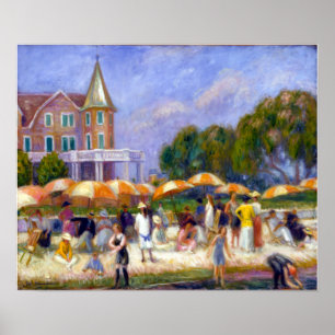 Póster William Glackens Beach Umbrellas en Blue Point