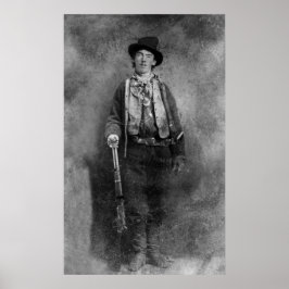 Póster William H. Bonney, Billy Kid Old West Outlaw