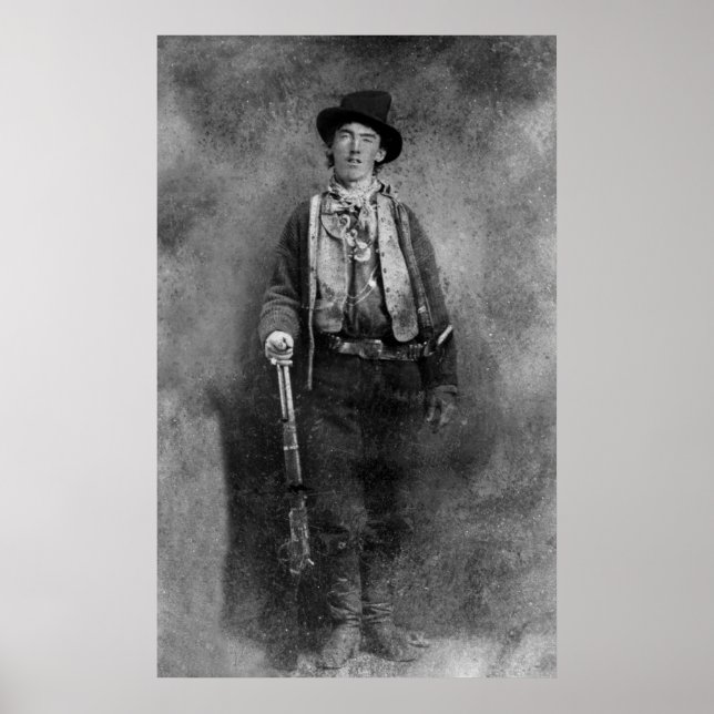 Póster William H. Bonney, Billy Kid Old West Outlaw (Frente)