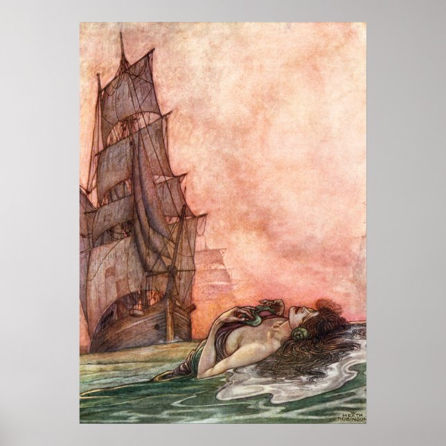 Póster William Heath Robinson - Canción del inglés (Frente)