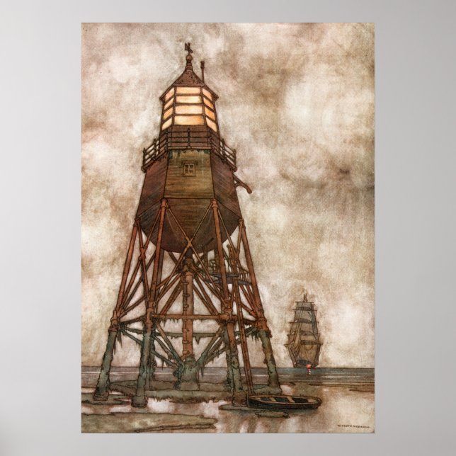 Póster William Heath Robinson - Canción del inglés (Frente)