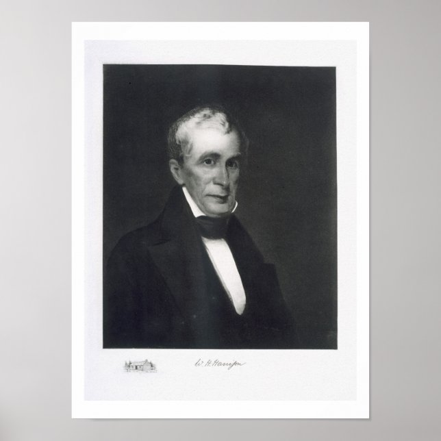 Póster William Henry Harrison, noveno presidente de la Un (Frente)