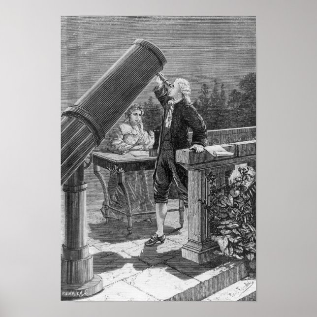 Póster William Herschel  Discovers the Planet Uranus (Frente)