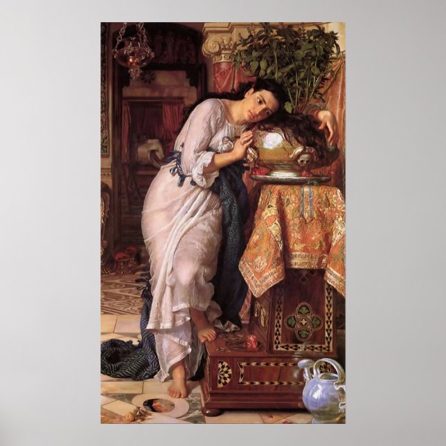 Póster William Holman Hunt Isabella and the Pot of Basil (Frente)