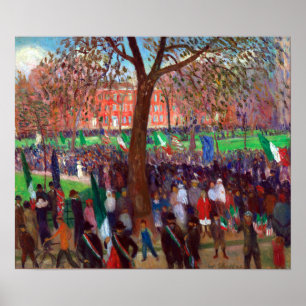 Póster William J. Glackens Parade, Washington Square