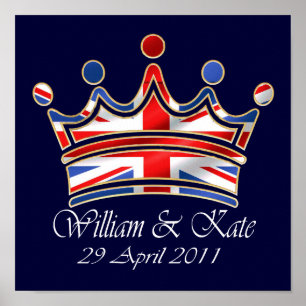 Póster William & Kate Boda