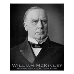 Póster William McKinley, Tariff King, 25º presidente EE.U