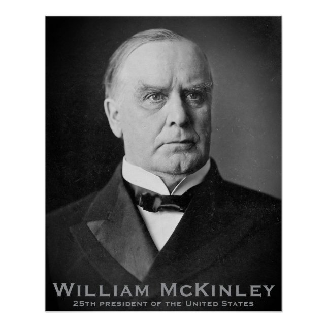 Póster William McKinley, Tariff King, 25º presidente EE.U (Anverso)